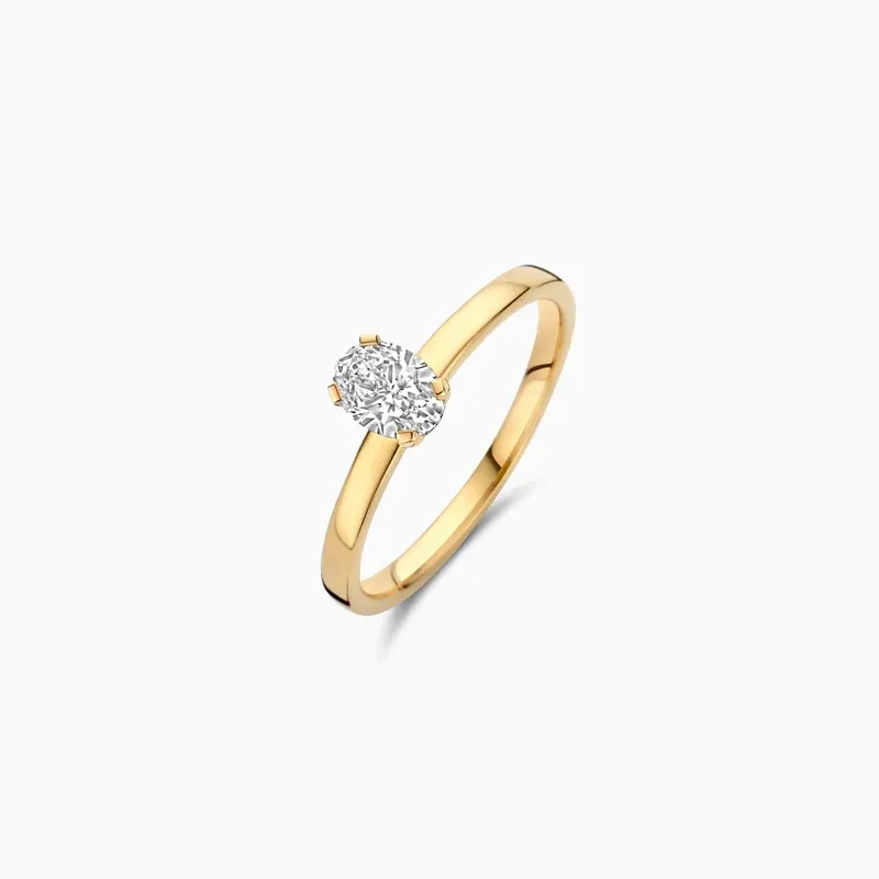 Blush Lab Diamonds Ring LG1019Y - (585er) Gelbgold mit laborgegezüchtetem Diamant