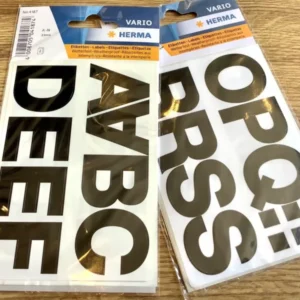 Buchstaben Sticker 33mm A-N / O-Z° -
