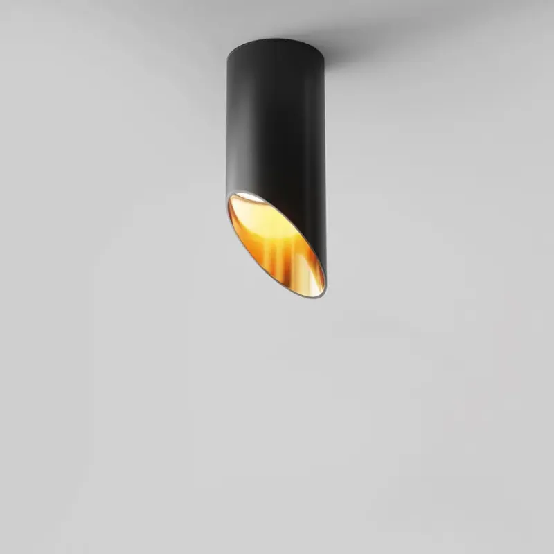 Deckenleuchte – Schwarzes Aluminium, 1× GU10 Fassung, 10 W Leistung, Ø6 cm - Lipari | Maytoni