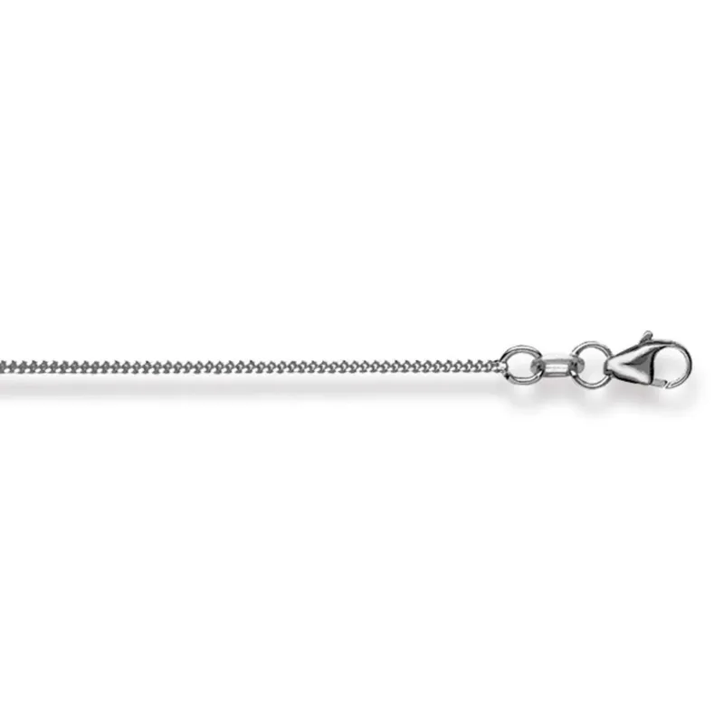 Classics Collier Gold 750 Weiss Panzer Geschliffen