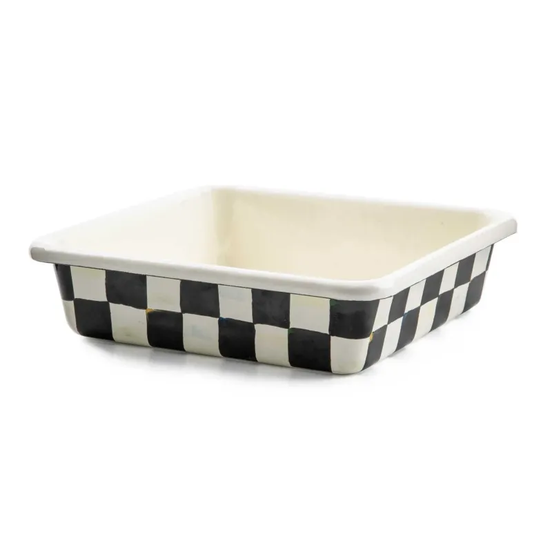 Courtly Check 8" Enamel Baking Pan - |VESIMI Design|