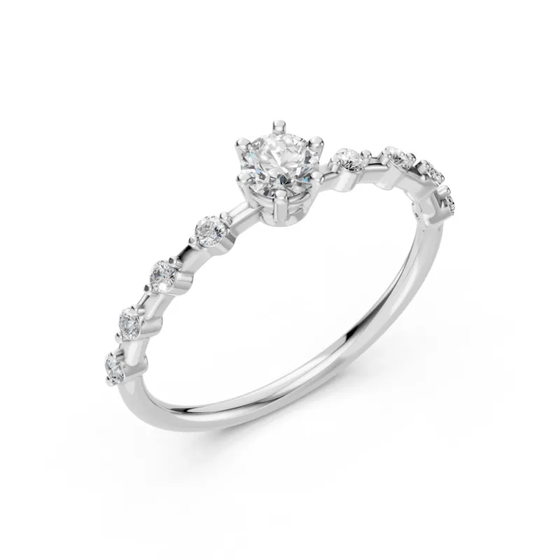 Eleganter Diamantring aus 18K Gold - 101-10144 (4.2)