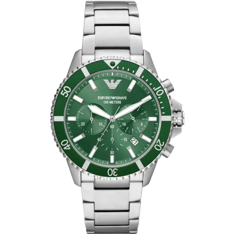 Emporio Armani Diver Chrono Grün - AR11500