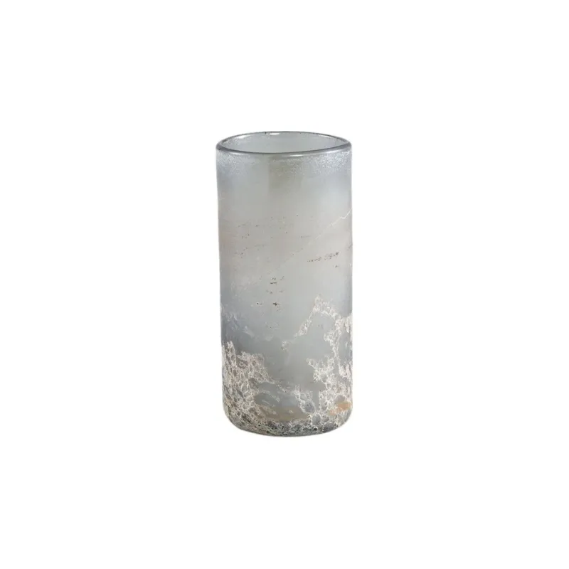 Glasvase - Loek Grey S (Ø11 x 25 cm) von PTMD - Esszett Luxury | Stilvolles Wohnen mit Charakter