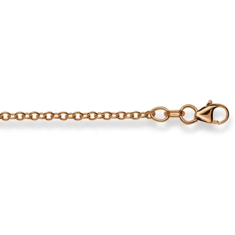 Gold Collier 750 Rotgold 40 cm – Ankerkette 2 mm poliert mit Karabiner | Gold-Classics