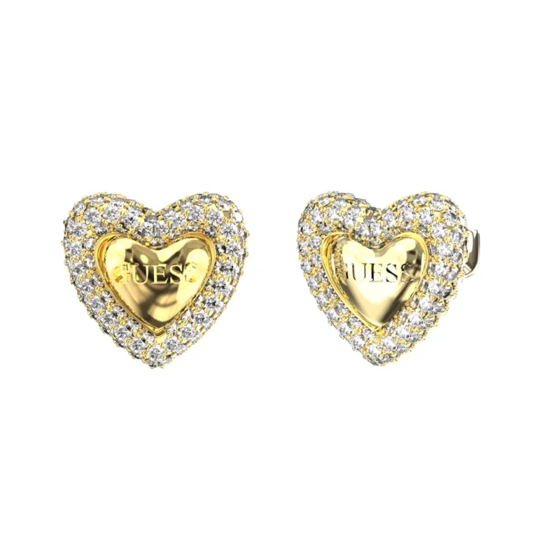 Guess Beloved Ohrstecker Gold Edelstahl - JUBE06096JWYGT-U