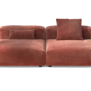 vetsak | Sofa Set 01 Large - Cord Velour - Brick | Modular Sofa | 3.5 Seater