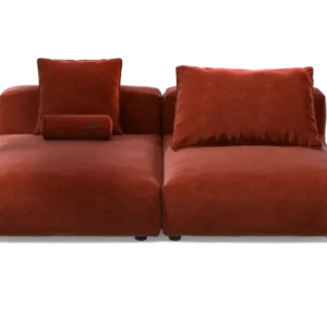 vetsak | Sofa Set 01 XLarge - Suave - Saffron | Modular Sofa | 3.5 Seater