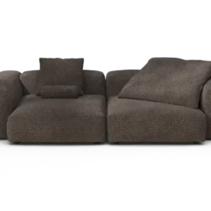 vetsak | Sofa Set 02 Large - Nub - Walnut | Modular Sofa | 3.5 Seater | Big Sofa
