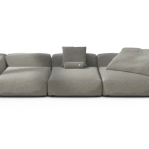 vetsak | Sofa Set 05 - Pebble - Platinum | Modular Sofa | 5 Seater | Big Sofa | Corner Sofa