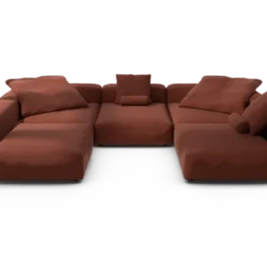 vetsak | Sofa Set 06 - Terrain - Saffron | Modular Sofa | 6.5 Seater | Big Sofa | U-Shape | Corner Sofa