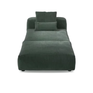 vetsak | Sofa Set 07 - Sun Lounger - Cord Velour - Hunter | Modular Sofa | 2 Seater | Daybed | Chaiselounge
