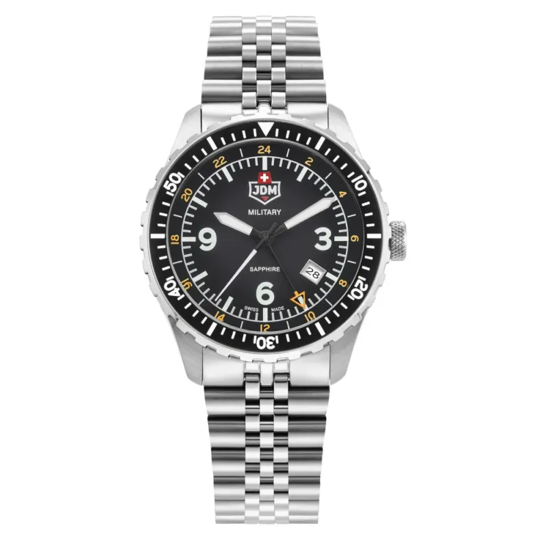 JDM Militär Wingman Schwarze Herrenuhr - JDM-WG028-03