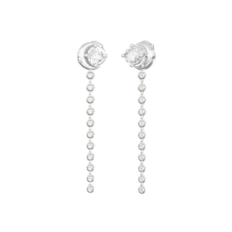 Guess Aurora Glamour Ohrringe Silber Edelstahl - JUBE06236JWRHT-U