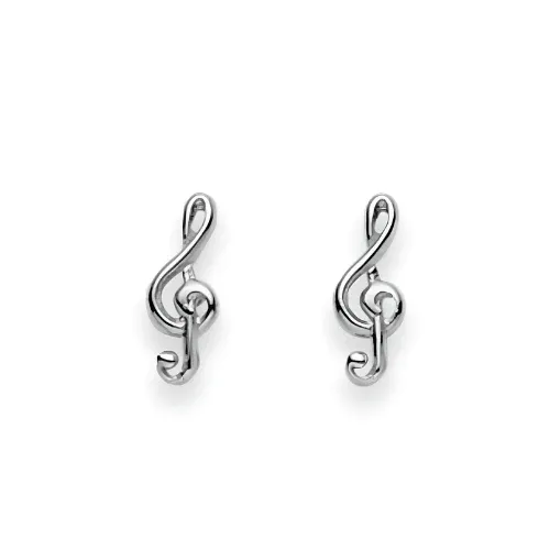 Ohrstecker aus Silber Notenschlüssel - 6263.02737/0001