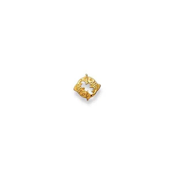 Ohrstecker Einzel Fisch – 750 Gelbgold, poliert - 1163.02791/0031