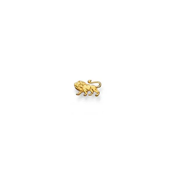 Ohrstecker Einzel Löwe – 750 Gelbgold, poliert - 1163.02791/0082