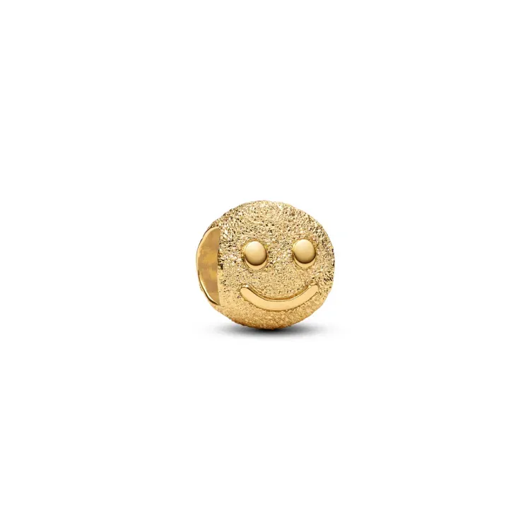 Pandora Strukturiertes Glückliches Gesicht Mini Charm - 764526C00