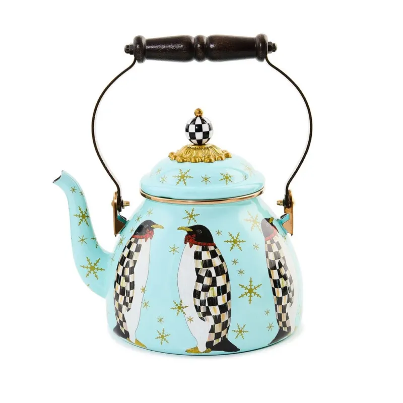 Penguin Parade 2 Quart Tea Kettle Limited Edition