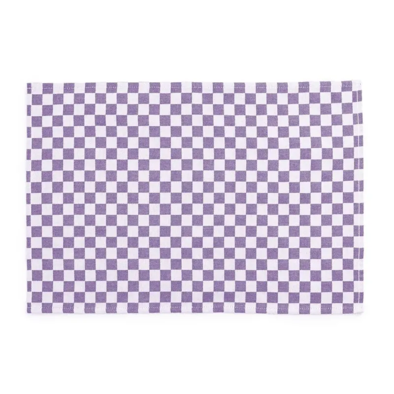 Plum Check Placemat, Set of 4 by MacKenzie - Childs - |VESIMI Design|