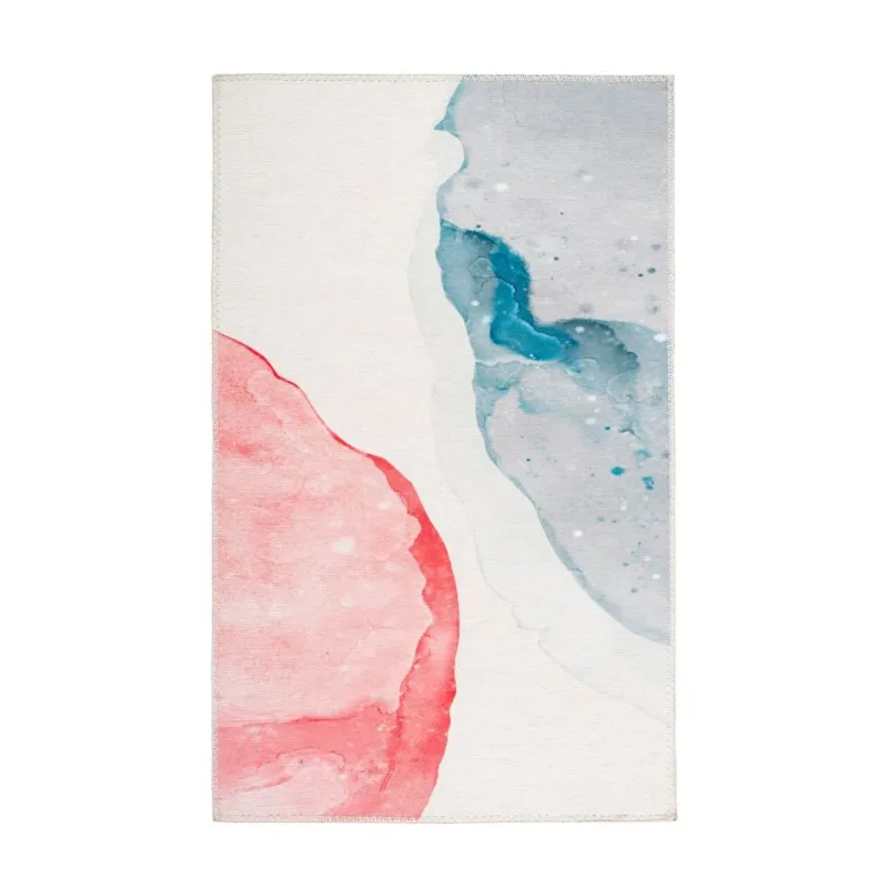 Teppich – Mehrfarbiges Muster, Sanfte Farbverläufe, Flachflor Design, 200 x 290 cm - Picassa 525 | Kayoom