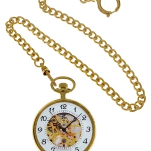 Residence Mechanische Skelett-Taschenuhr Gold – AS 9031