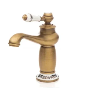 Retro Antique Brass Ceramic Faucet Lavande - |VESIMI Design| Luxury and Rustic bathrooms online