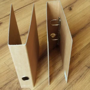 Ringbuch A5 kraft Schwartz Recycled