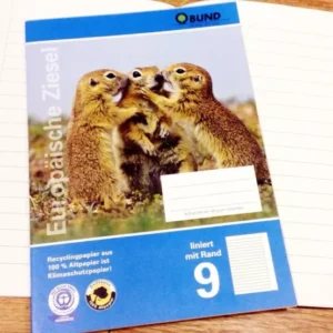 A5-Heft Lin. 9 liniert mit Rd Ziesel - Polly Paper