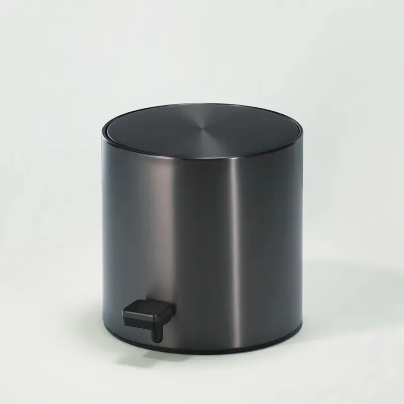 Mini Soft Close Pedal Bin Dark Gun Metal 3,5 L