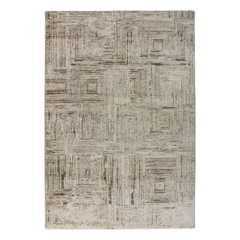 Teppich – Kurzflor Struktur, Creme Optik, Modernes Design, 80 x 150 cm - Napoli 537 | Kayoom