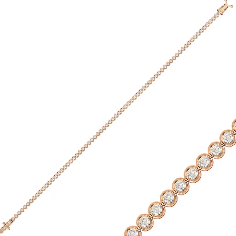 Tennisarmband mit 1.17 ct Diamanten in 585 oder 750 Weissgold