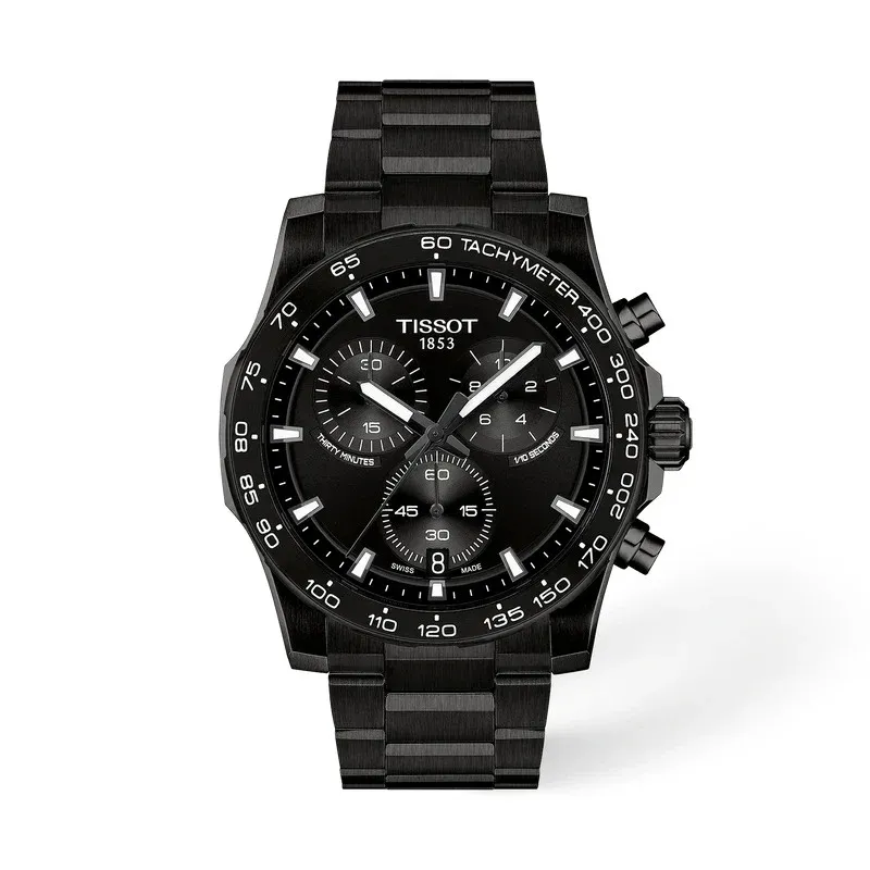 Tissot Supersport Chrono 42 mm Herrenuhr Schwarz PVD - T125.417.33.051.00